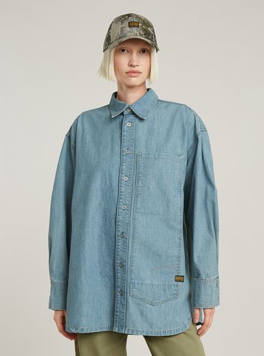 Long Pocket Maxi Shirt